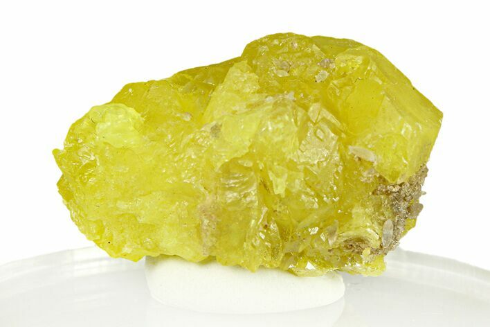 Lemon-Yellow Sulfur Crystal Cluster - Italy #293268